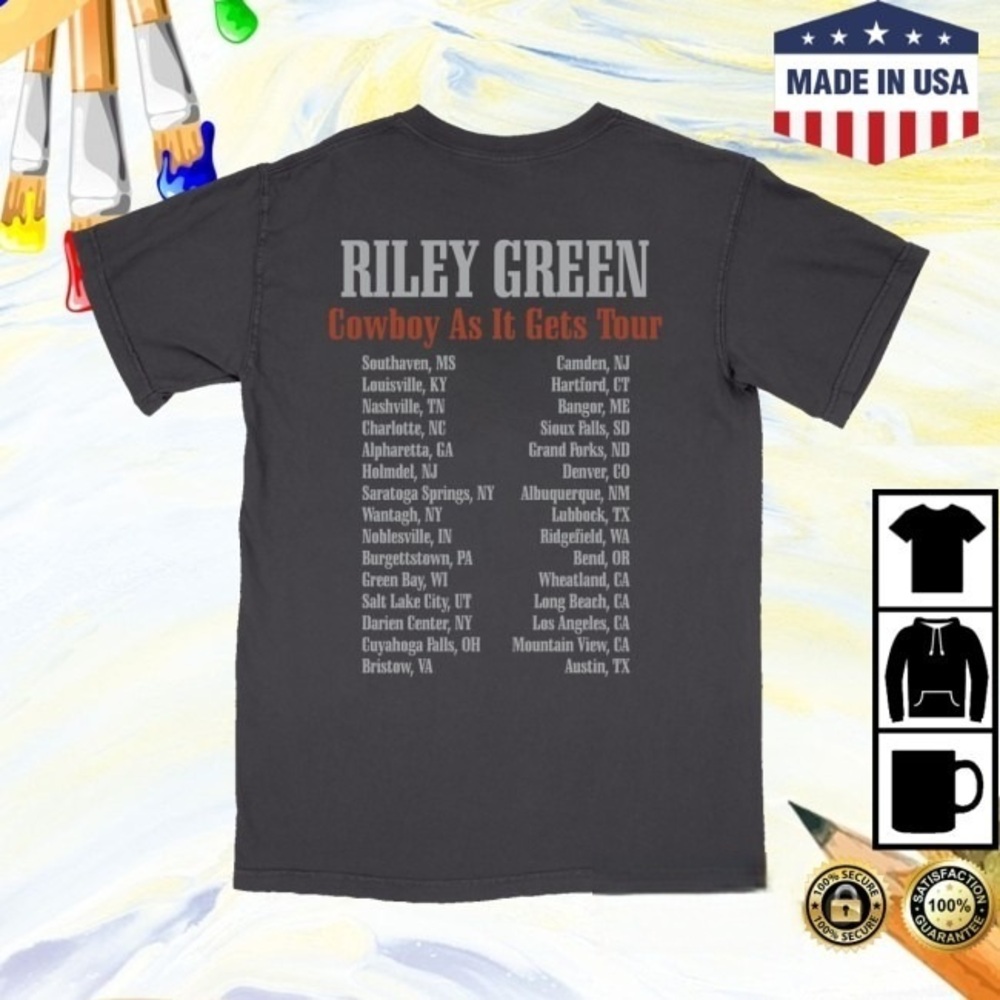 Riley Green Store Tour Shirt - Picture 1 of 4